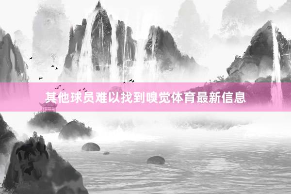 其他球员难以找到嗅觉体育最新信息