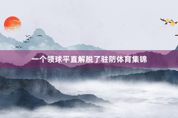 一个领球平直解脱了驻防体育集锦